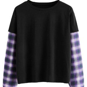 Printed casual long sleeve Pullover Top
